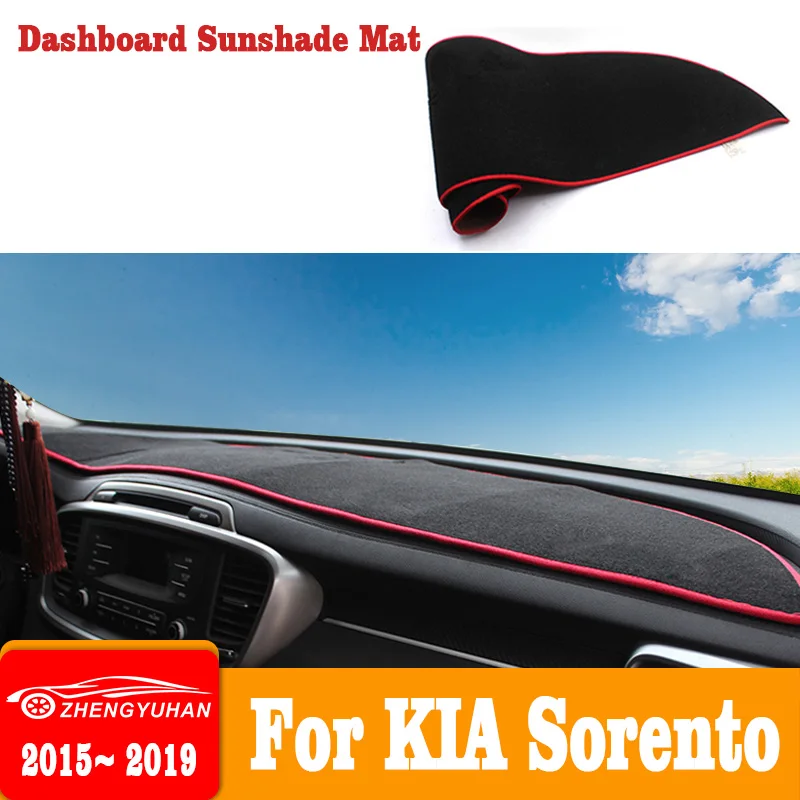 Car Anti-Slip Dashboard Mat - For Kia Sorento 2015~2024 Car Console