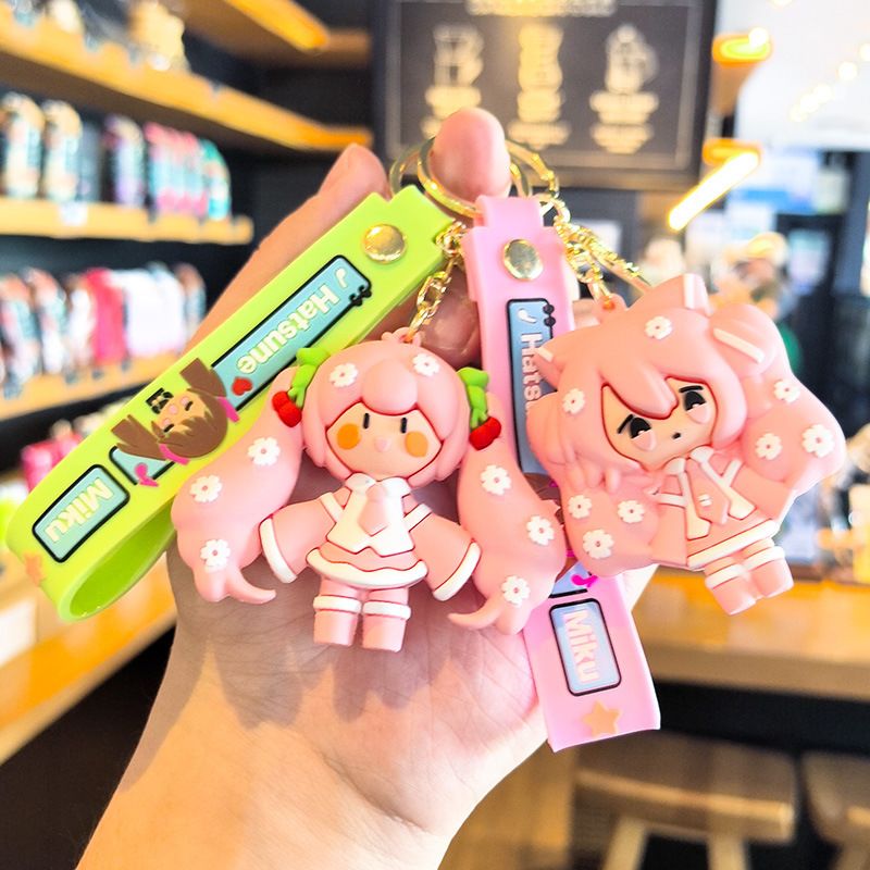 Hatsune Miku Keychain Cartoon  - Car Accessories Japanese review and price