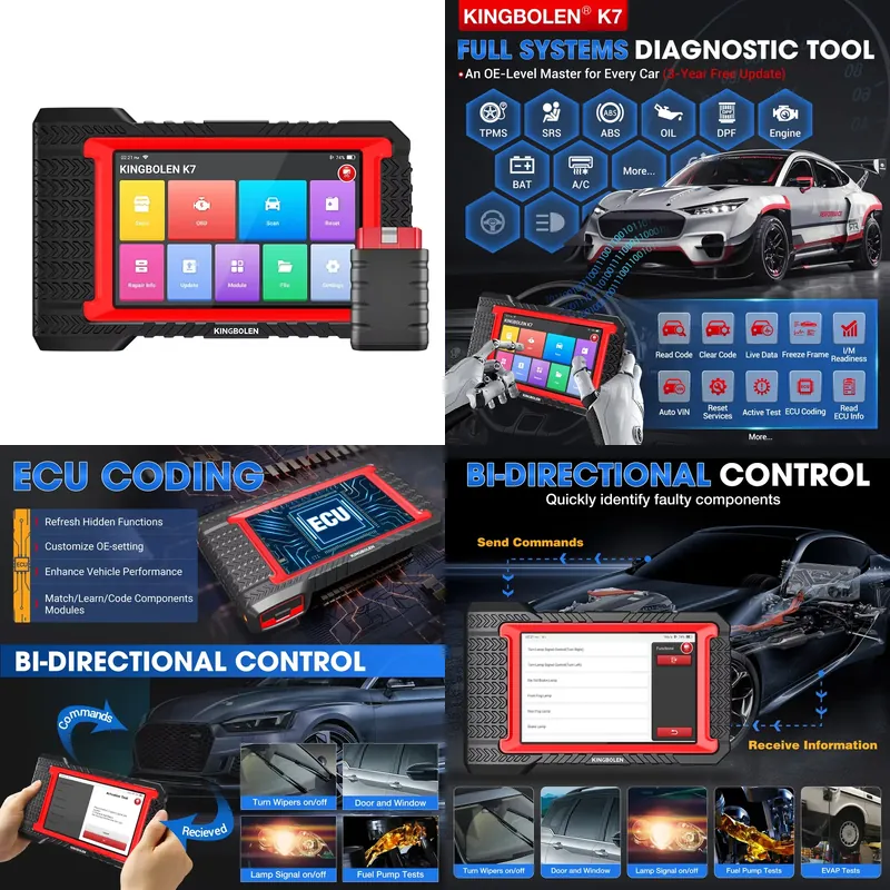 Kingbolen K7 Automotive Scanne - Obd2 Scanner review and price